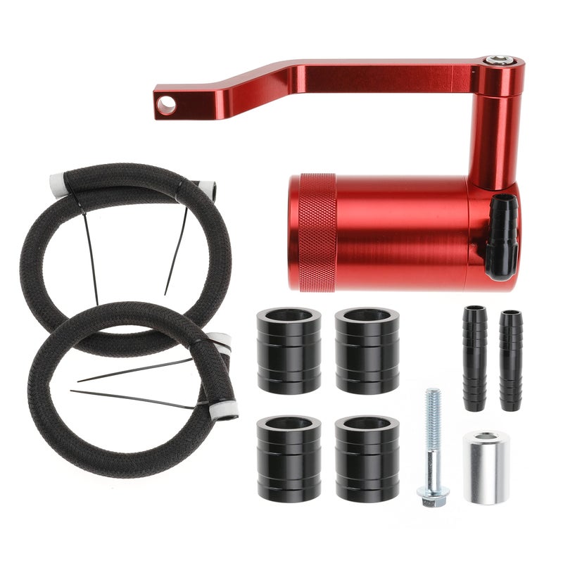 Jofynzo Billet Catch Can HEMI Technology Z-Bracket Scat Pack Compatible with Dodge Challenger Charger for Chrysler 300 for Jeep Grand Cherokee 6.4 11 12 13 14 15 16 17 18 19 20 21 (Red) - Image 2